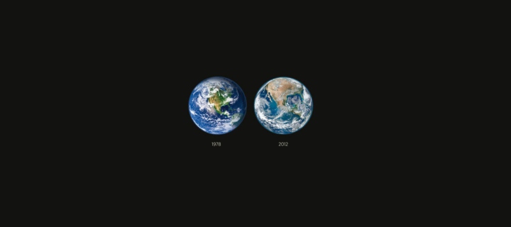 Sfondi Global Warming 1978 Vs. 2012 720x320