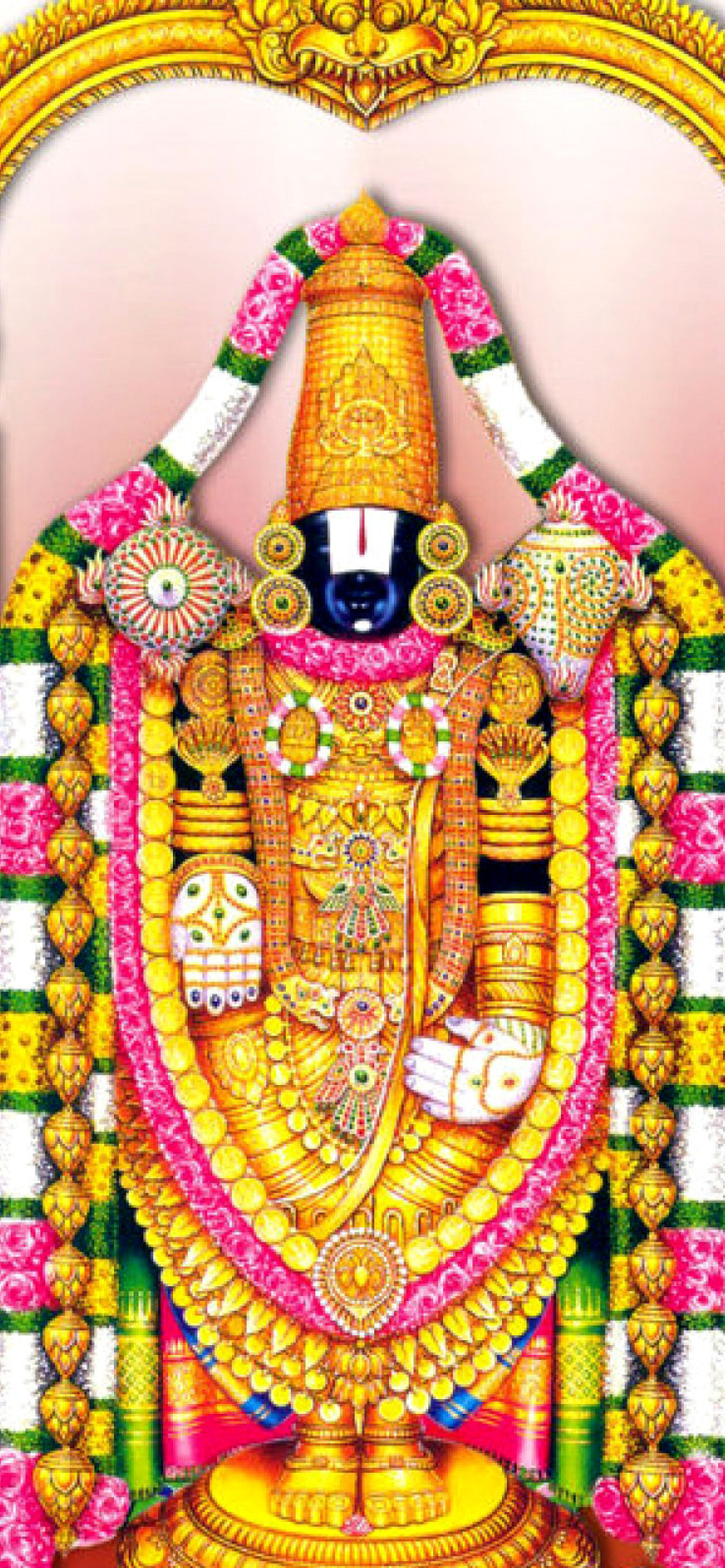 Balaji or Venkateswara God Vishnu wallpaper 1170x2532