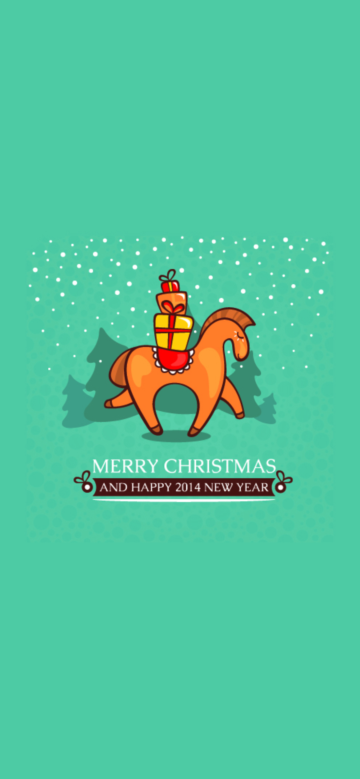 Sfondi Horse - Symbol Of Year 2014 1170x2532