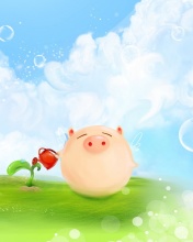 Pig Artwork screenshot #1 176x220