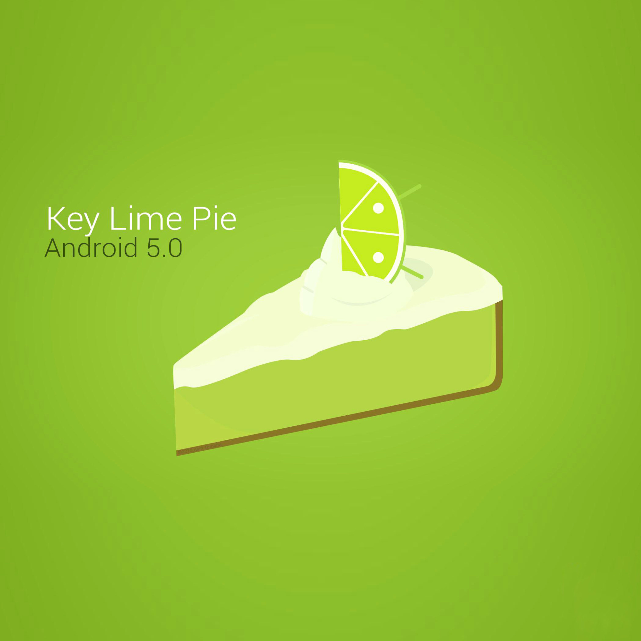 Обои Concept Android 5.0 Key Lime Pie 2048x2048