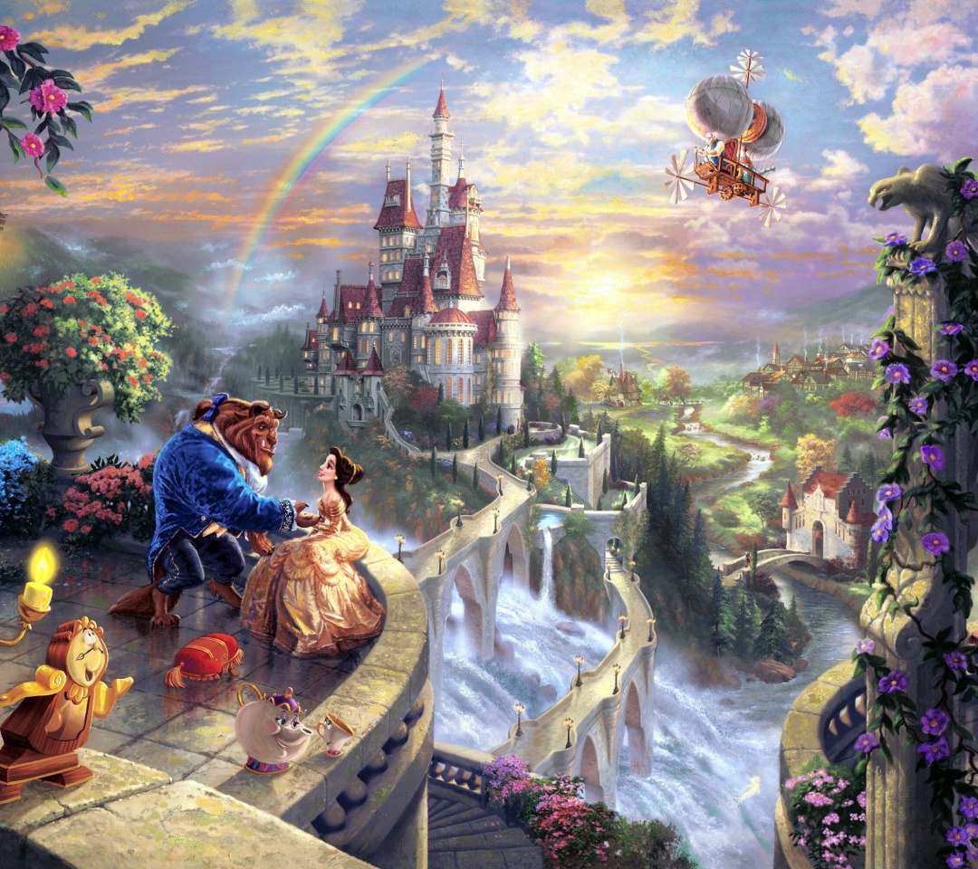 Fondo de pantalla Beauty and the Beast 1080x960