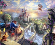 Das Beauty and the Beast Wallpaper 176x144