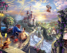 Das Beauty and the Beast Wallpaper 220x176