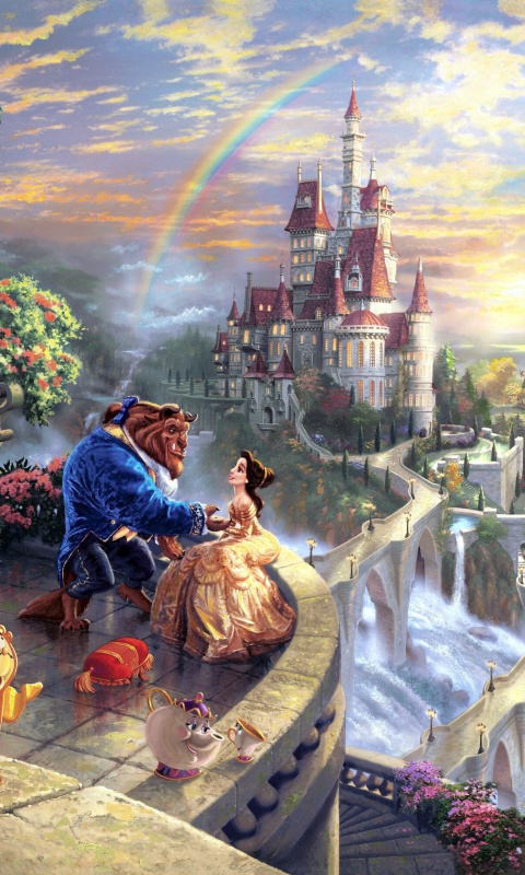 Beauty and the Beast wallpaper 480x800