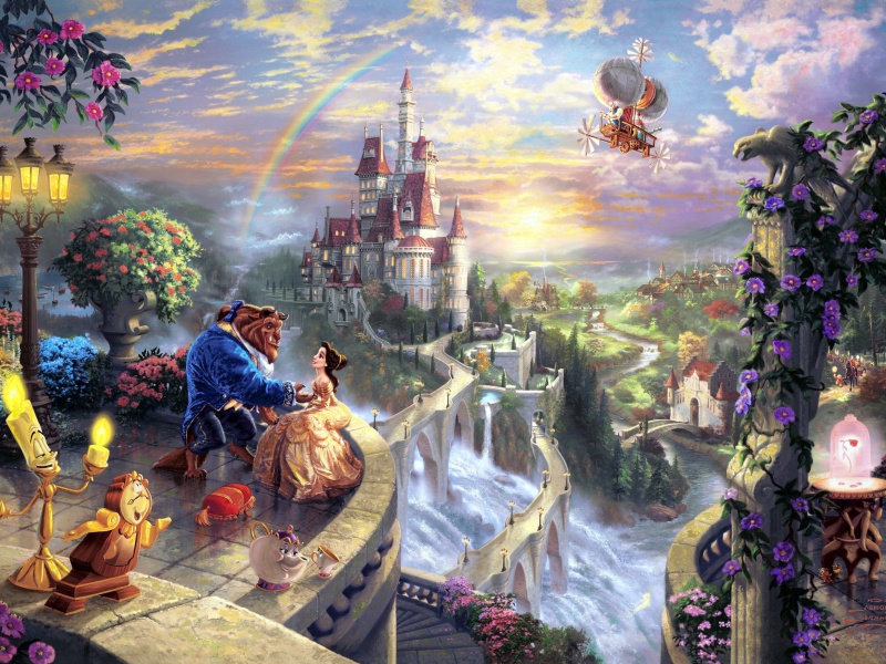 Das Beauty and the Beast Wallpaper 800x600