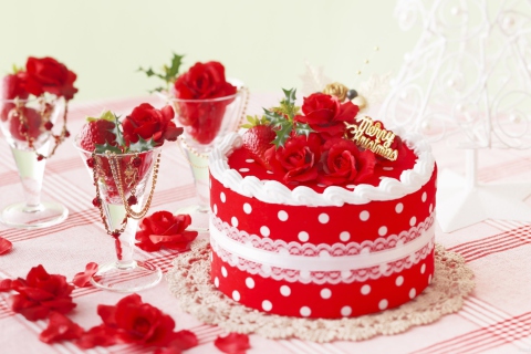 Delicious Sweet Cake wallpaper 480x320