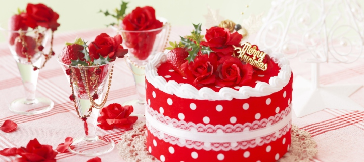 Delicious Sweet Cake wallpaper 720x320