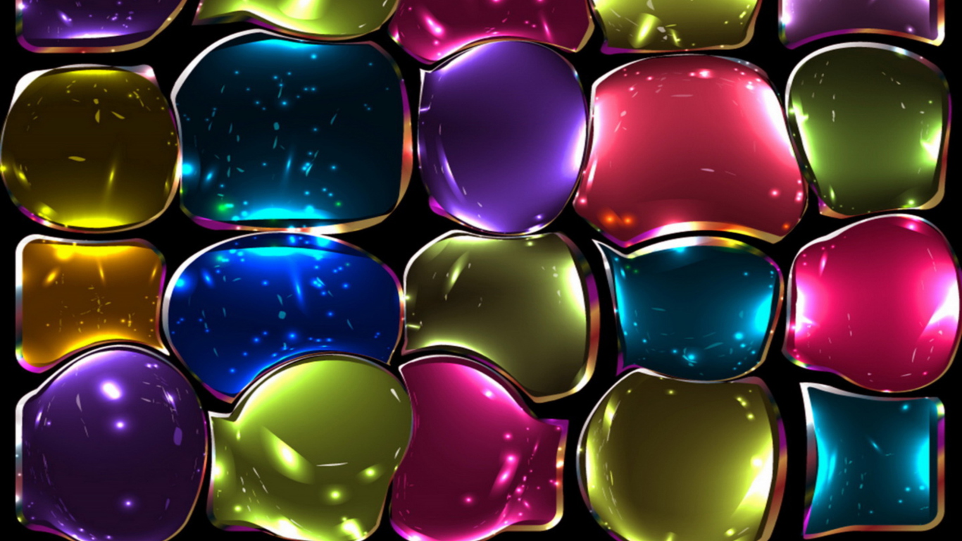 Screenshot №1 pro téma Stained Glass 1366x768