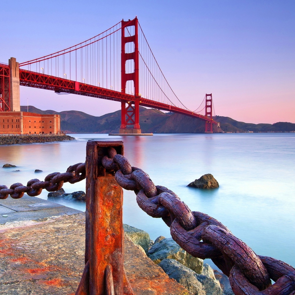 Das Golden Gate Bridge San Francisco Wallpaper 1024x1024