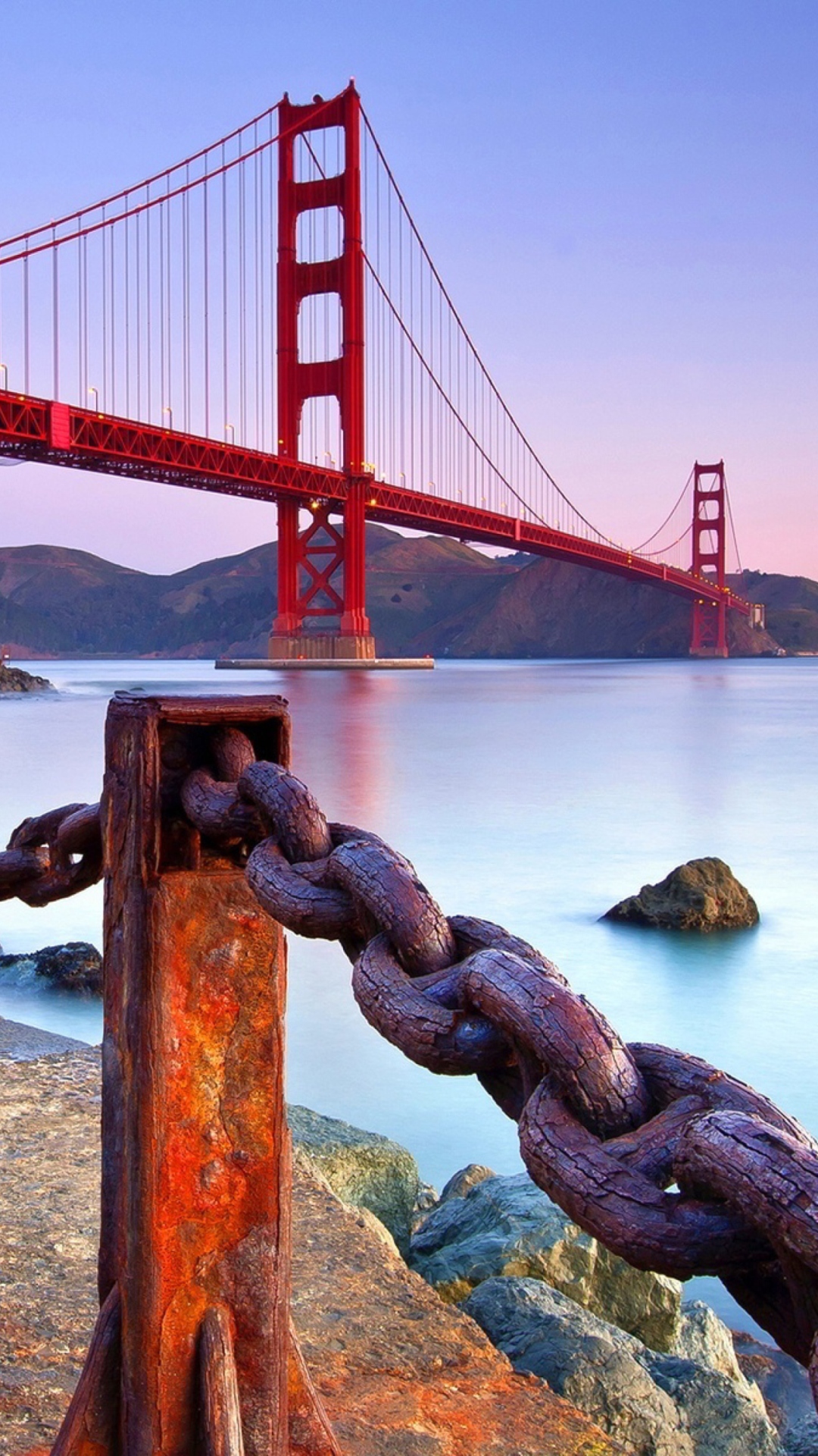 Обои Golden Gate Bridge San Francisco 1080x1920