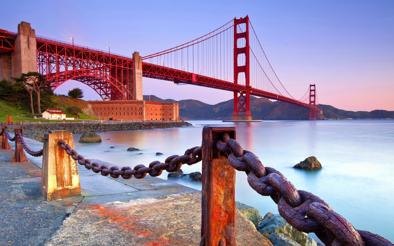 Screenshot №1 pro téma Golden Gate Bridge San Francisco 1280x800