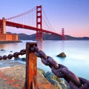 Sfondi Golden Gate Bridge San Francisco 128x128