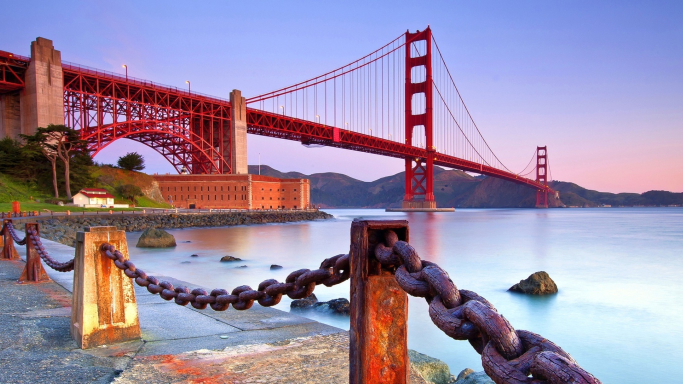 Golden Gate Bridge San Francisco wallpaper 1366x768