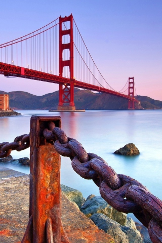 Fondo de pantalla Golden Gate Bridge San Francisco 320x480