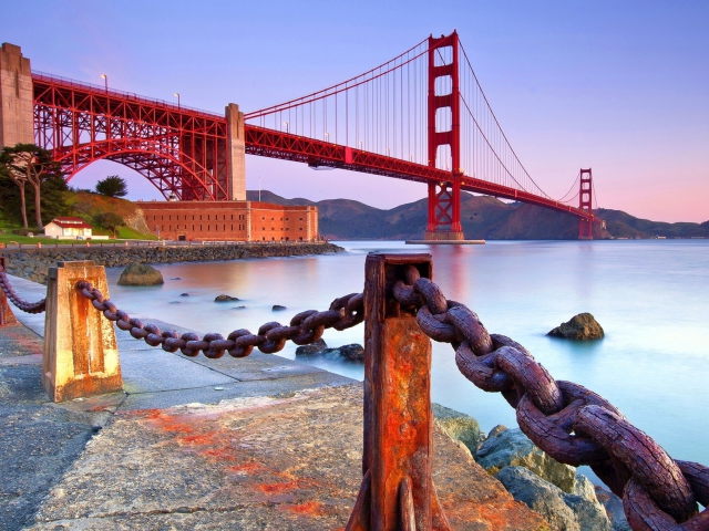 Fondo de pantalla Golden Gate Bridge San Francisco 640x480