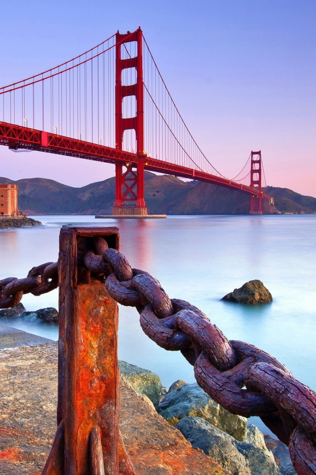 Golden Gate Bridge San Francisco wallpaper 640x960