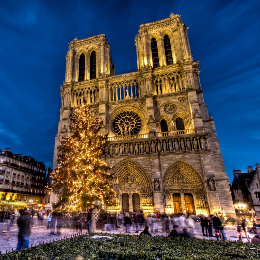 Notre Dame Cathedral wallpaper 1024x1024