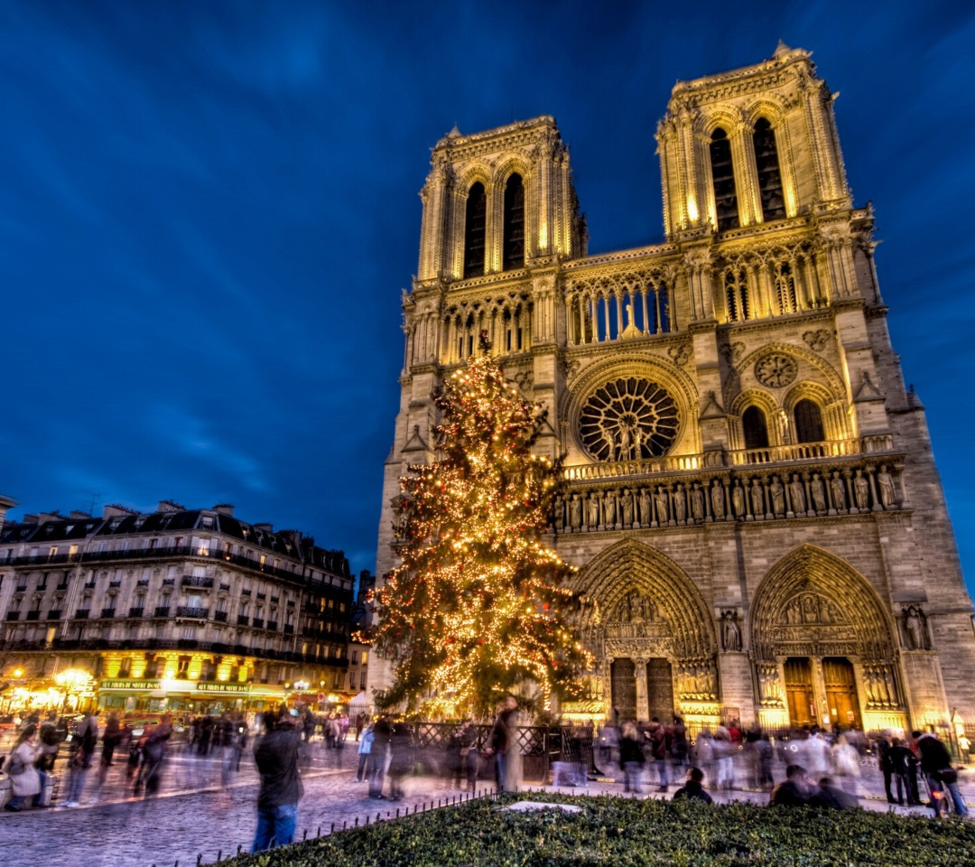 Das Notre Dame Cathedral Wallpaper 1080x960