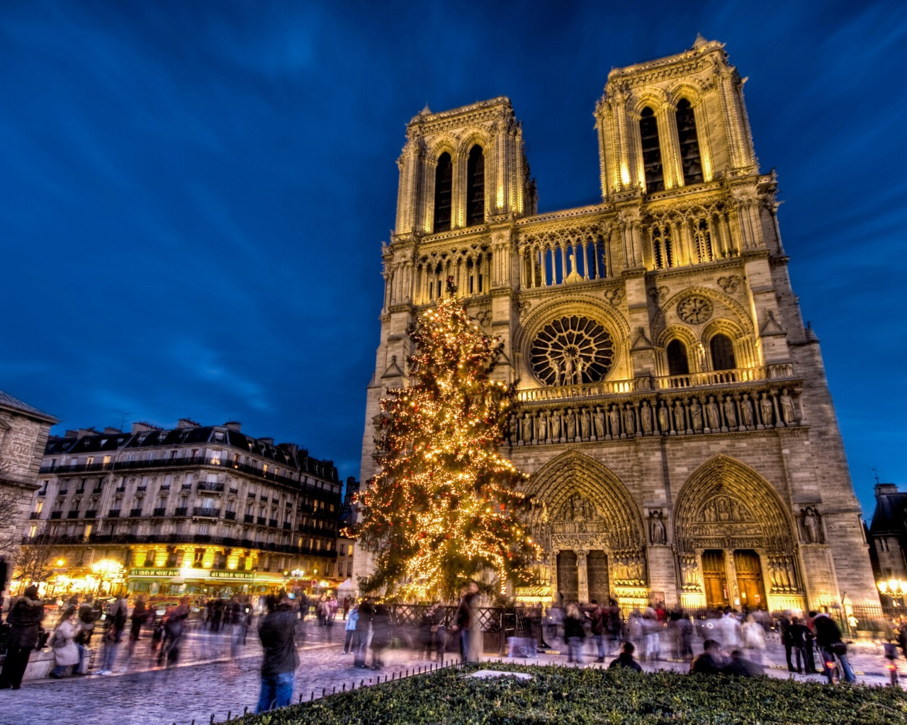 Das Notre Dame Cathedral Wallpaper 1280x1024