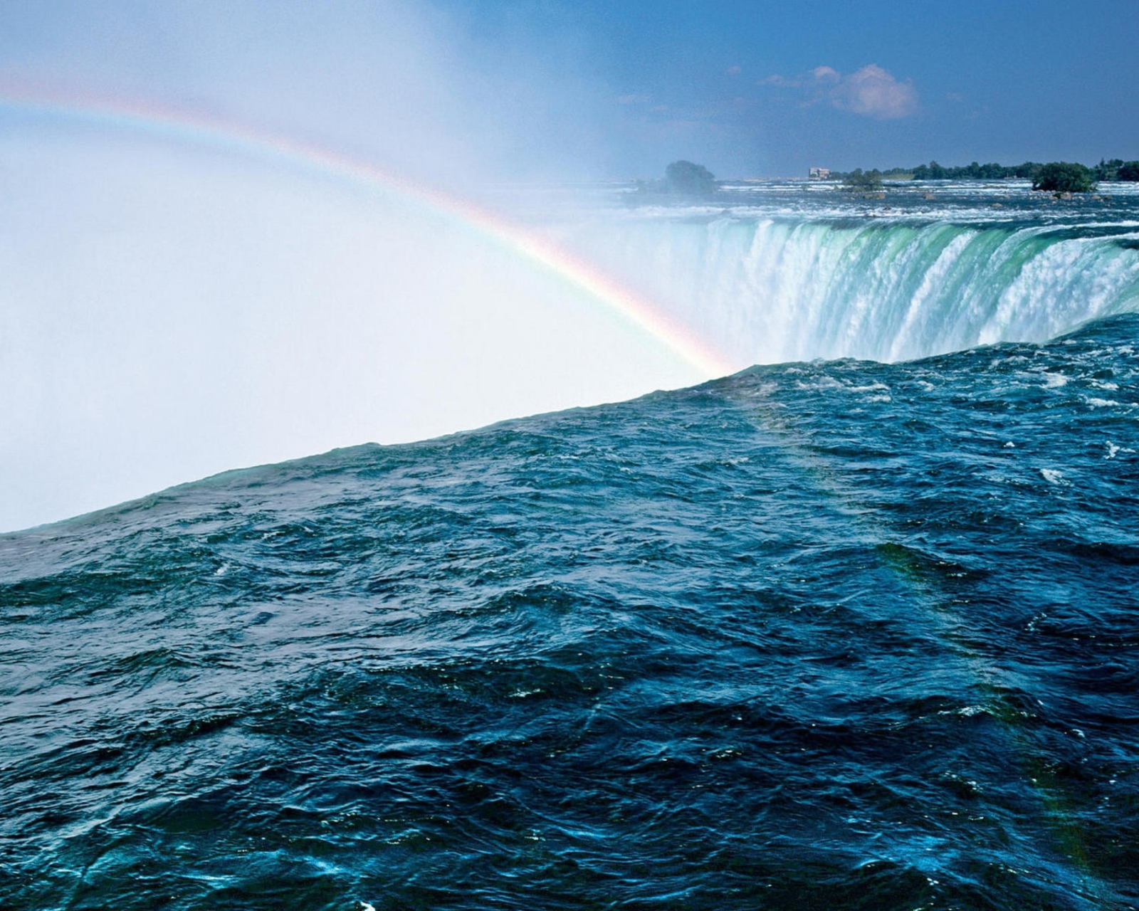 Sfondi Waterfall And Rainbow 1600x1280