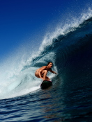 Big Wave Surfing Girl wallpaper 132x176
