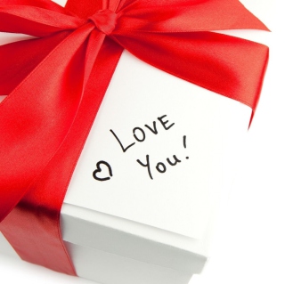 Kostenloses I Love You Gift Wallpaper für iPad
