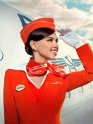 Das Russian girl stewardess Wallpaper 132x176