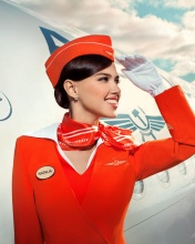 Sfondi Russian girl stewardess 176x220