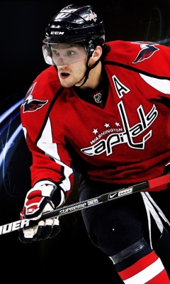 Обои Alexander Ovechkin - Ice Hockey Player 240x400