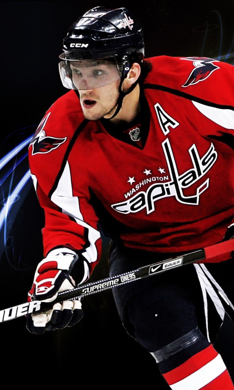 Sfondi Alexander Ovechkin - Ice Hockey Player 768x1280