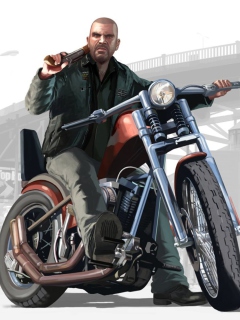 Das Grand Theft Auto 4 - GTA 4 Wallpaper 240x320
