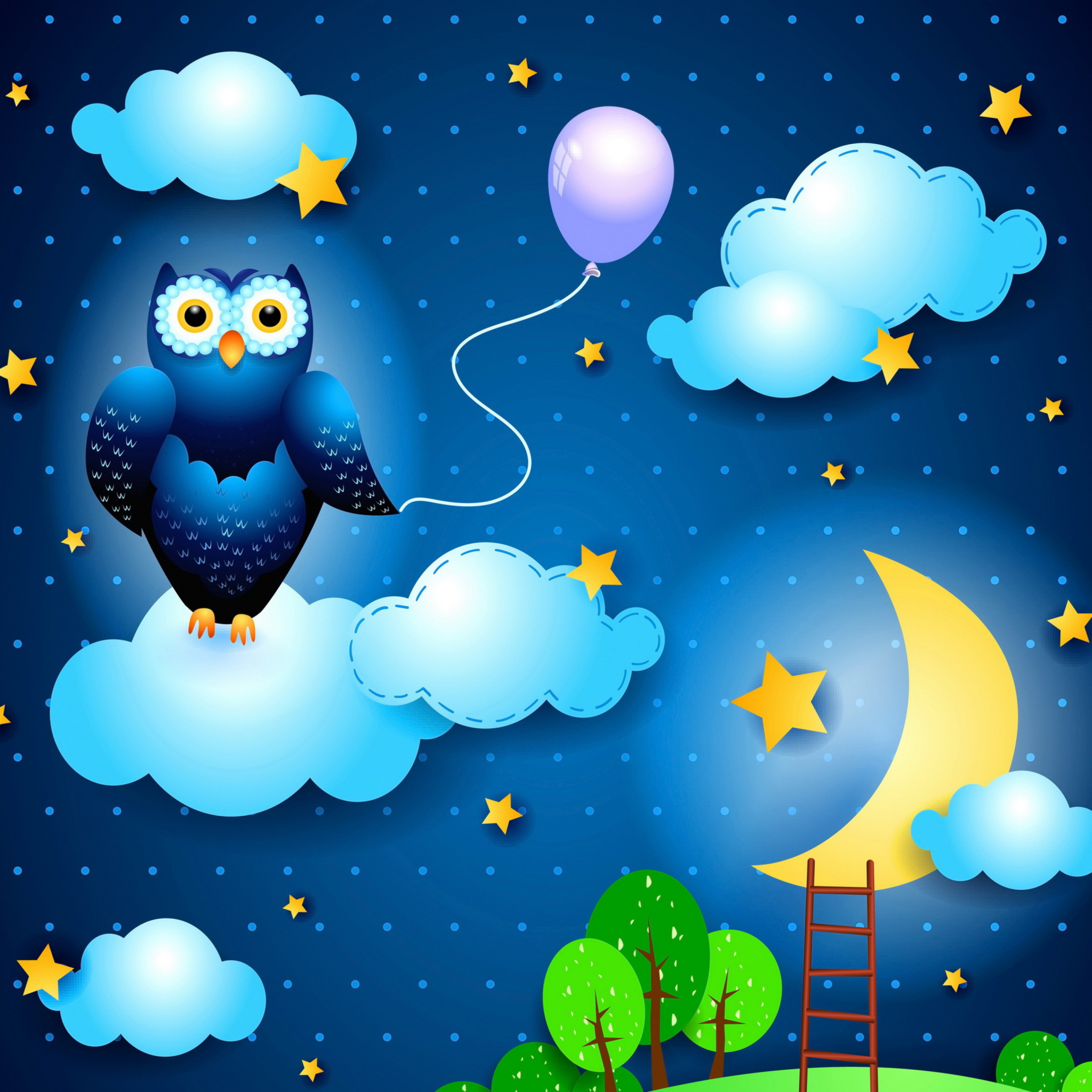 Night Owl wallpaper 2048x2048
