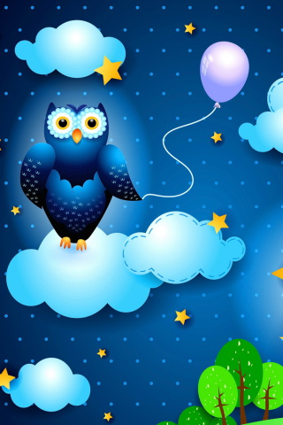 Das Night Owl Wallpaper 320x480