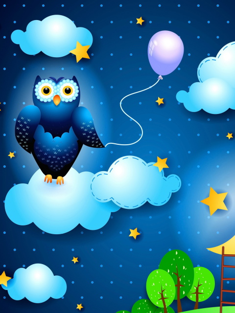 Das Night Owl Wallpaper 480x640