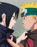 Screenshot №1 pro téma Naruto Vs Sasuke Figth 128x160