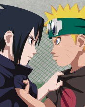 Screenshot №1 pro téma Naruto Vs Sasuke Figth 176x220