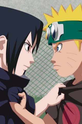 Screenshot №1 pro téma Naruto Vs Sasuke Figth 320x480
