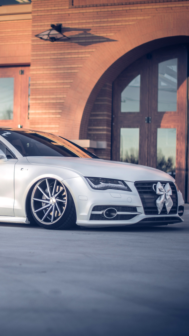 Fondo de pantalla Audi A7 Vossen Tuning 640x1136