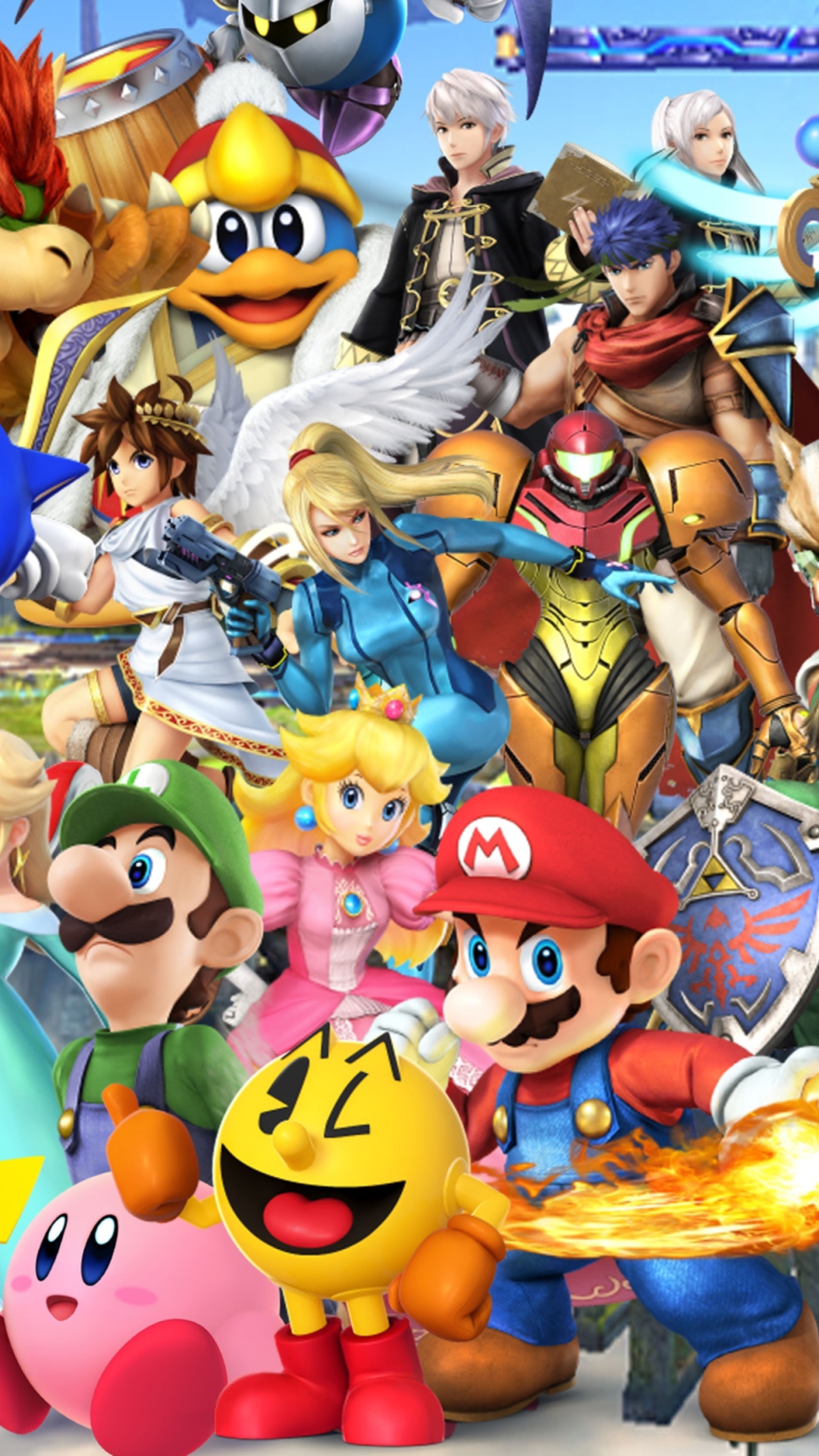 Das Super Smash Bros Wallpaper 1080x1920