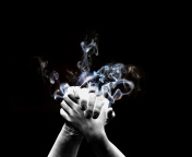Das Smoke Hands Wallpaper 176x144