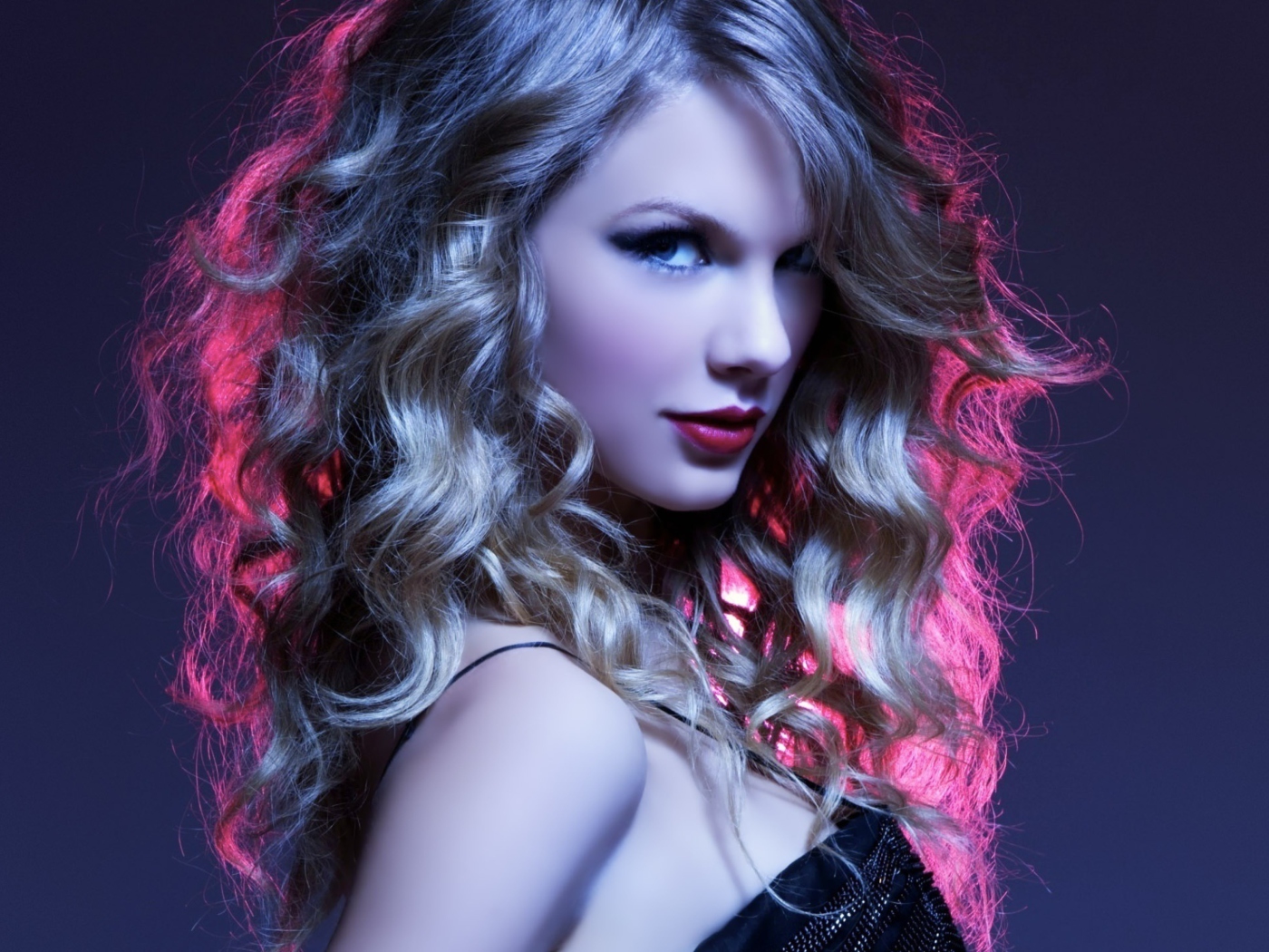 Das Taylor Swift Curly Wallpaper 1400x1050