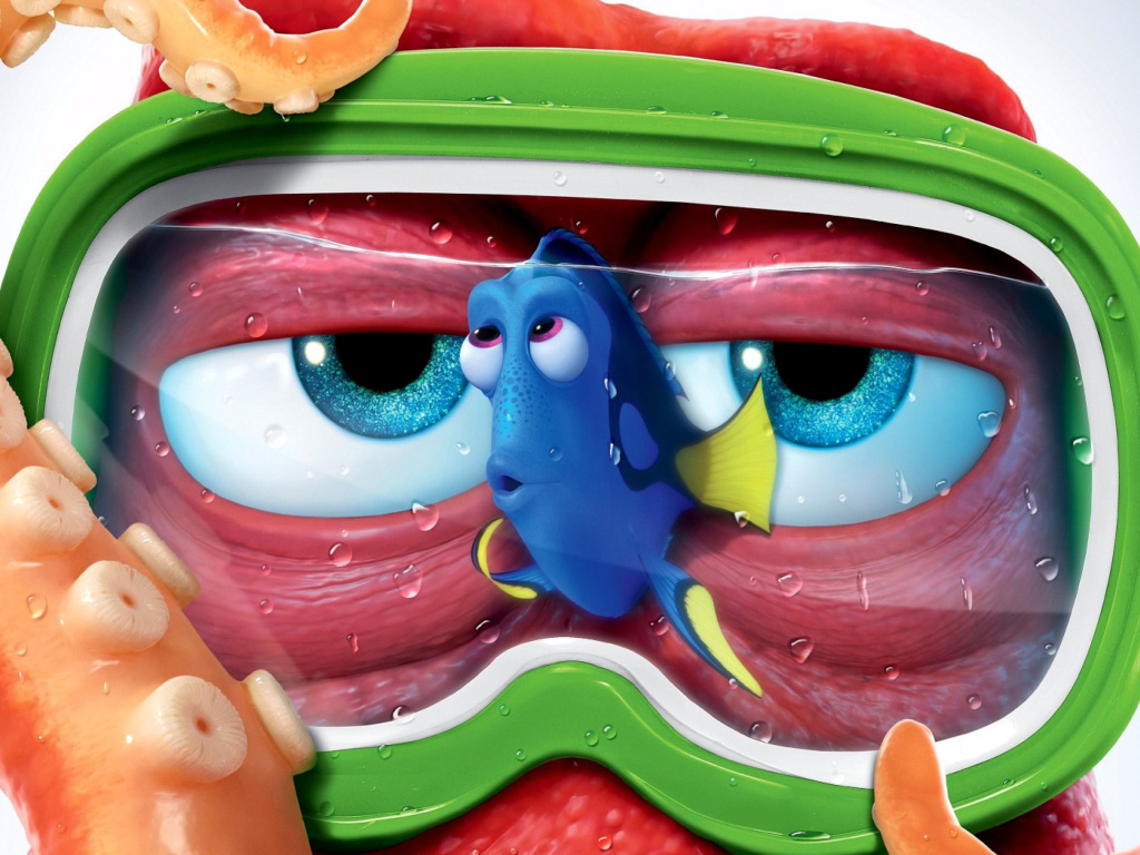Sfondi Finding Dory 3D Film and Nemo Fish 1024x768