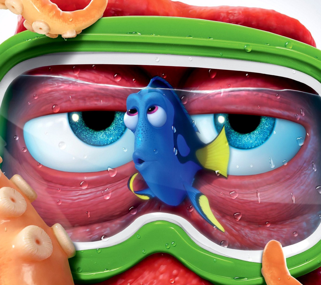Fondo de pantalla Finding Dory 3D Film and Nemo Fish 1080x960