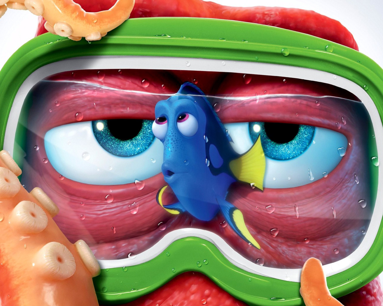 Screenshot №1 pro téma Finding Dory 3D Film and Nemo Fish 1280x1024