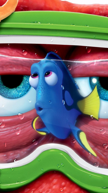 Fondo de pantalla Finding Dory 3D Film and Nemo Fish 360x640