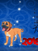 Happy New Year 2018 Dog Sign Horoscope wallpaper 132x176