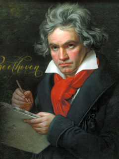 Fondo de pantalla Ludwig Van Beethoven 240x320