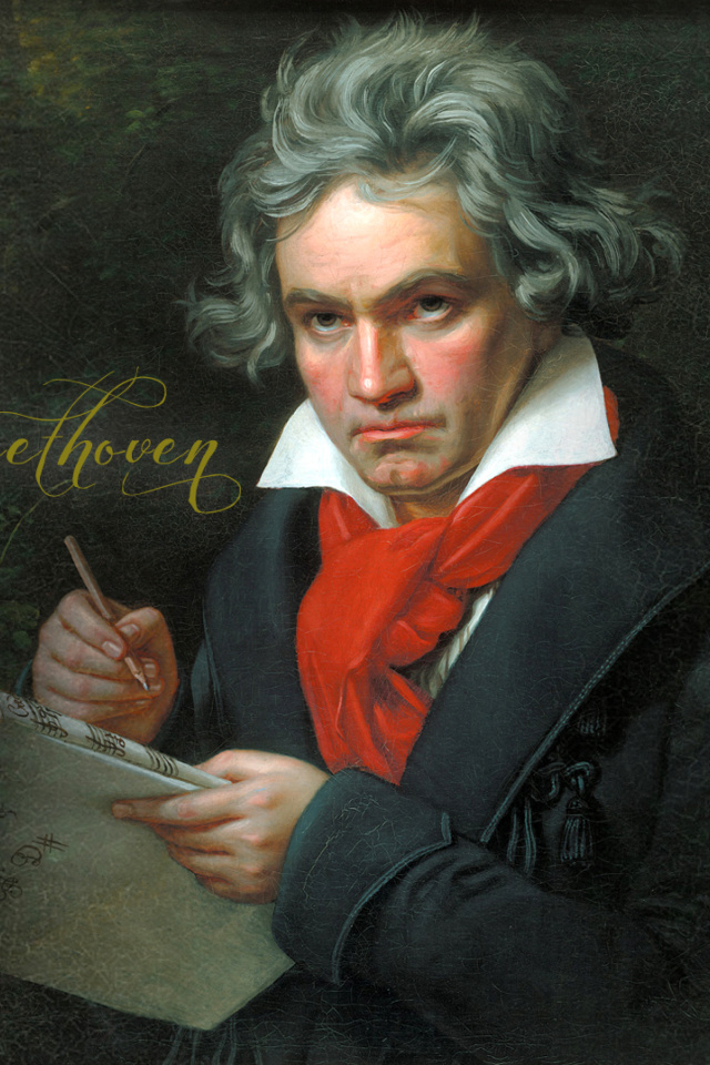 Fondo de pantalla Ludwig Van Beethoven 640x960