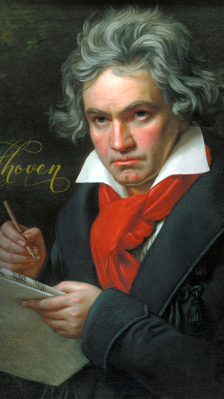 Обои Ludwig Van Beethoven 750x1334